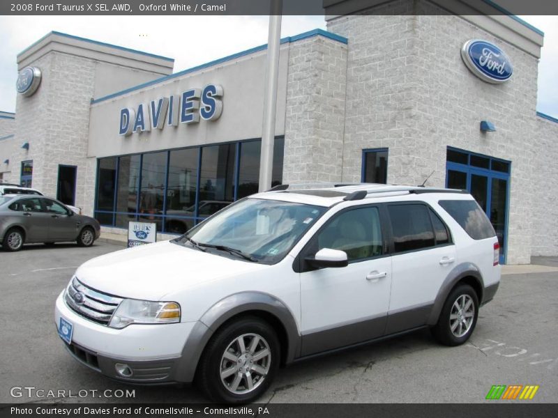 Oxford White / Camel 2008 Ford Taurus X SEL AWD