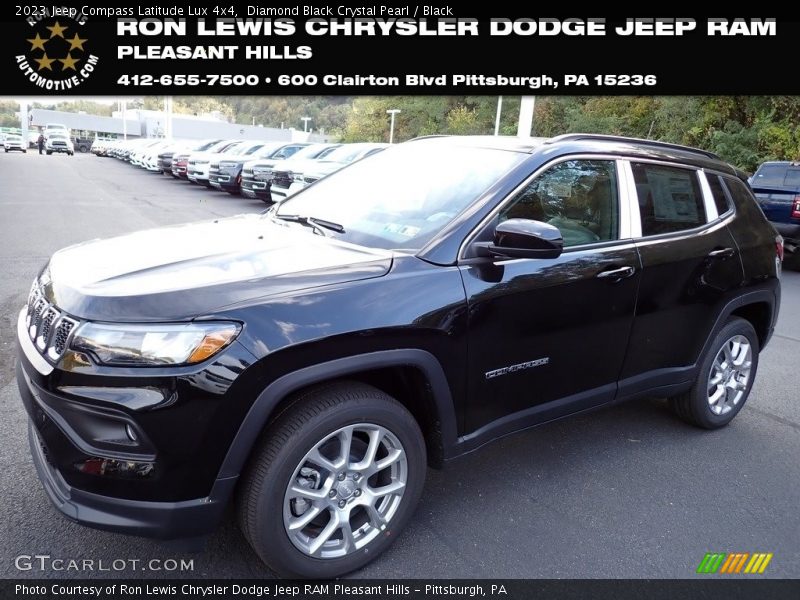 Diamond Black Crystal Pearl / Black 2023 Jeep Compass Latitude Lux 4x4