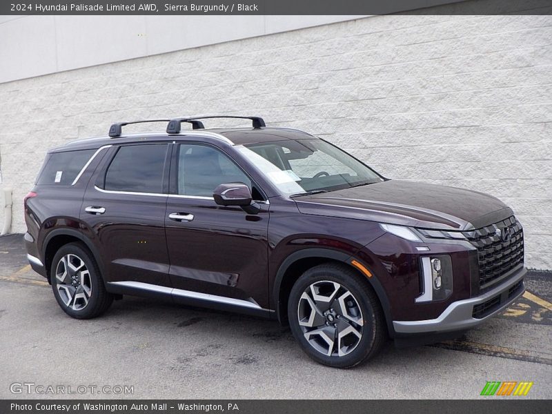 Sierra Burgundy / Black 2024 Hyundai Palisade Limited AWD