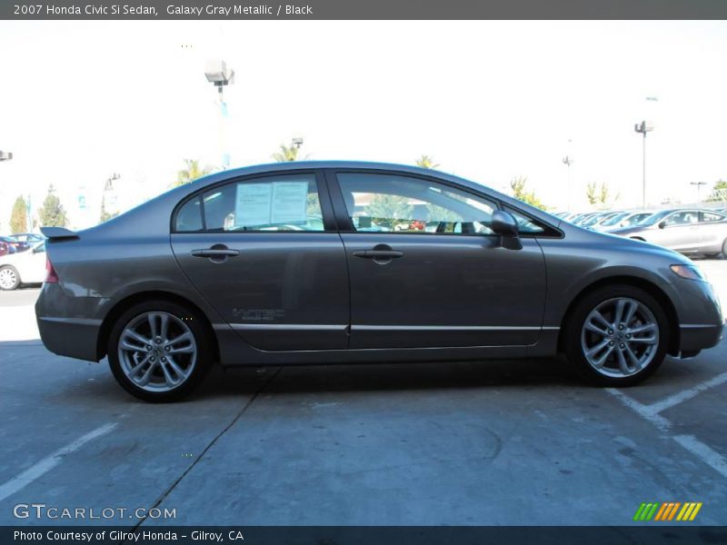 Galaxy Gray Metallic / Black 2007 Honda Civic Si Sedan