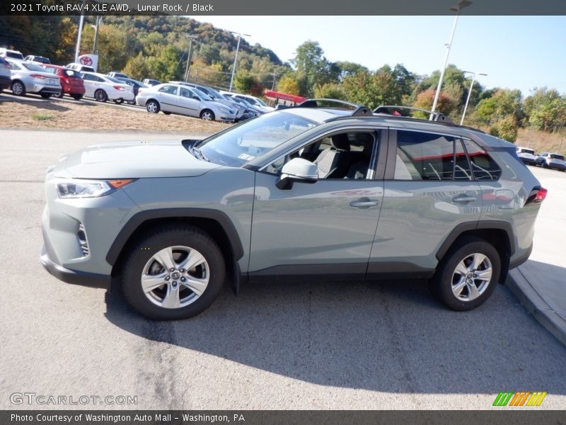 Lunar Rock / Black 2021 Toyota RAV4 XLE AWD