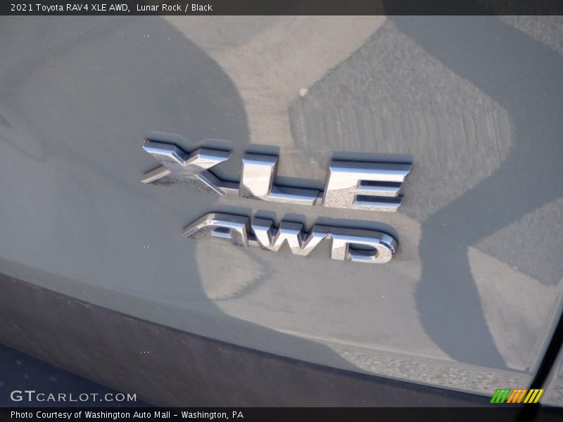 Lunar Rock / Black 2021 Toyota RAV4 XLE AWD