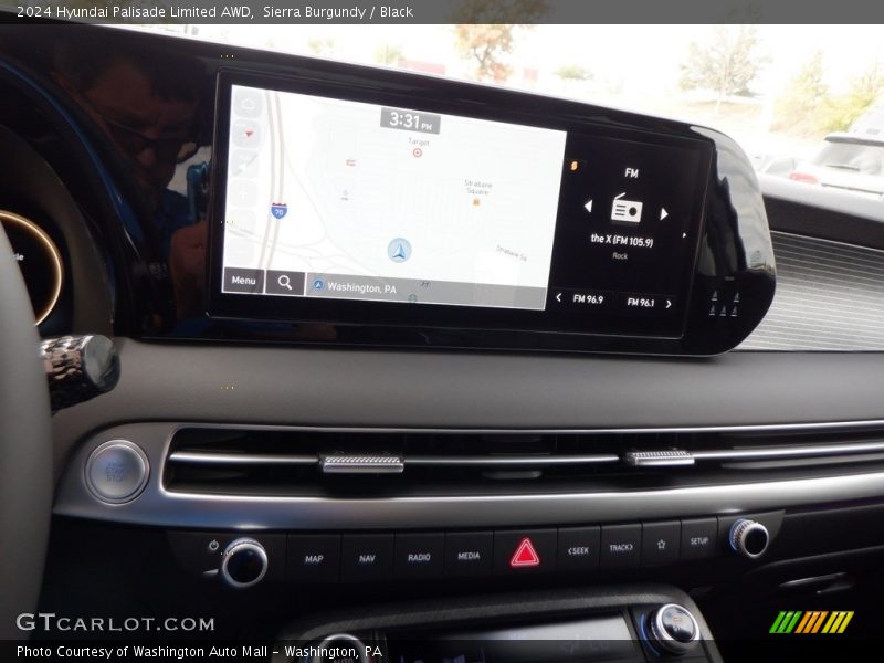 Sierra Burgundy / Black 2024 Hyundai Palisade Limited AWD