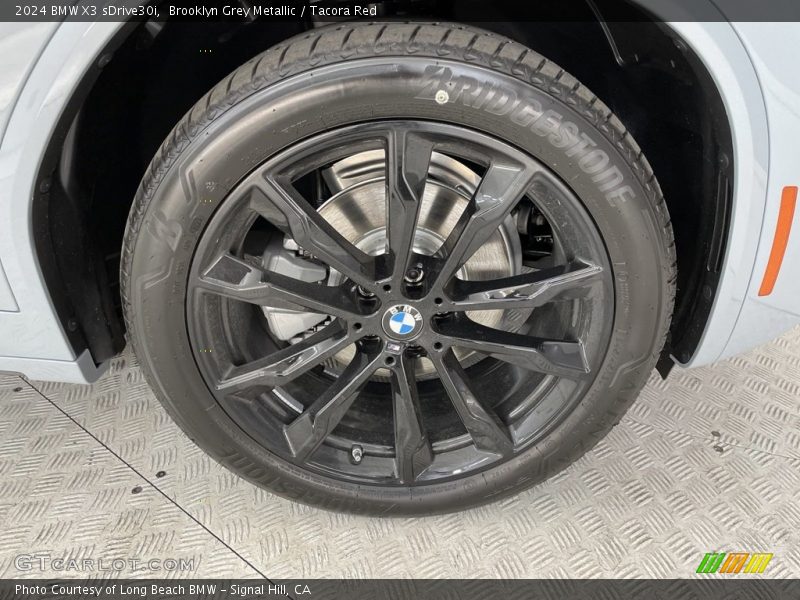 Brooklyn Grey Metallic / Tacora Red 2024 BMW X3 sDrive30i