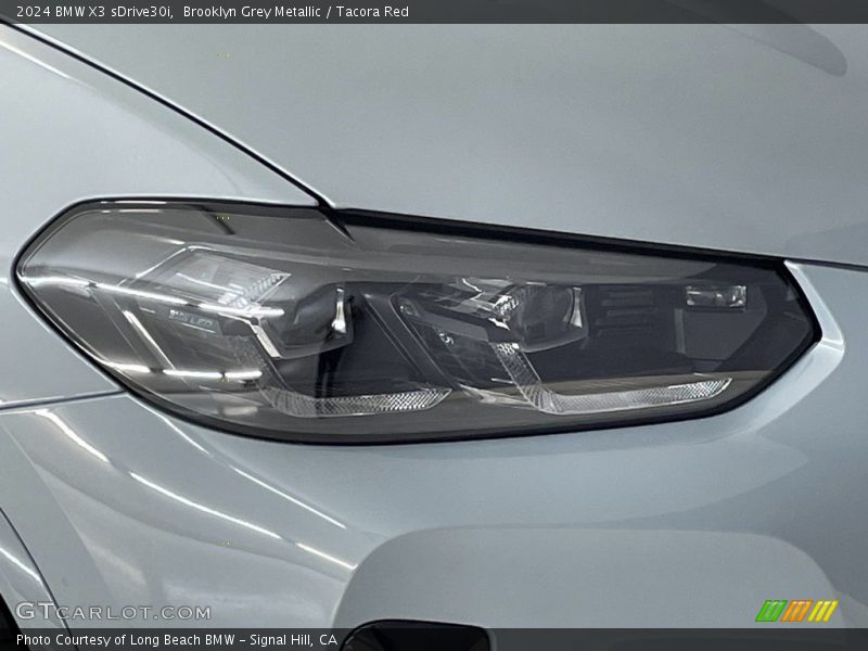 Brooklyn Grey Metallic / Tacora Red 2024 BMW X3 sDrive30i