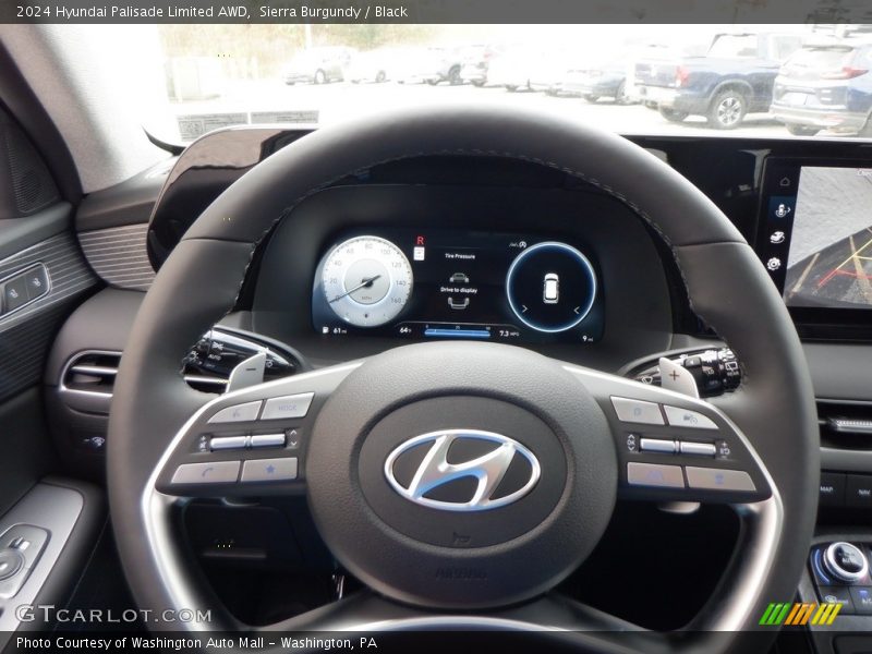 Sierra Burgundy / Black 2024 Hyundai Palisade Limited AWD
