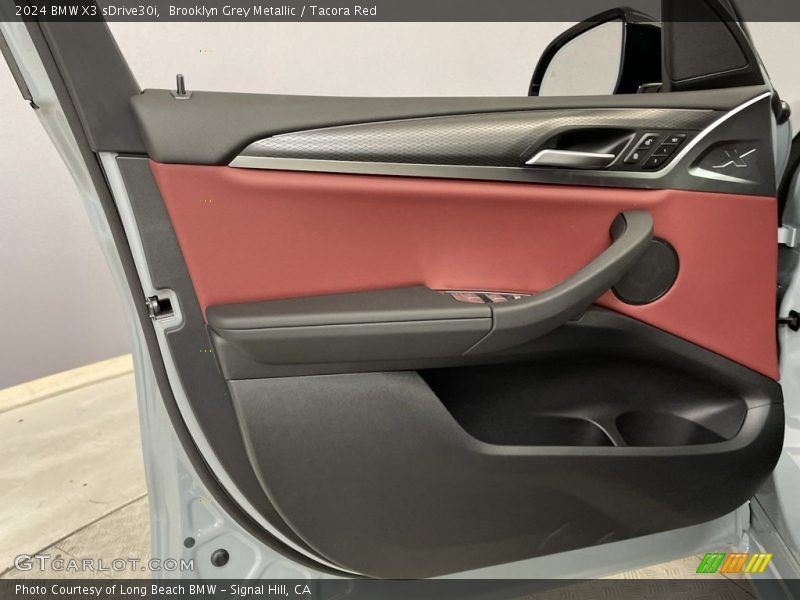 Brooklyn Grey Metallic / Tacora Red 2024 BMW X3 sDrive30i
