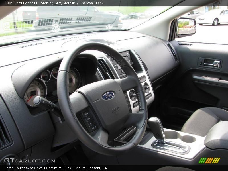 Sterling Grey Metallic / Charcoal Black 2009 Ford Edge SEL
