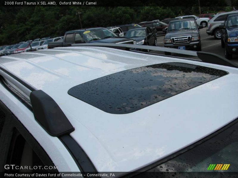 Oxford White / Camel 2008 Ford Taurus X SEL AWD