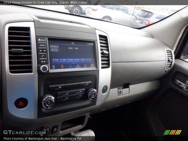 Glacier White / Steel 2019 Nissan Frontier SV Crew Cab 4x4