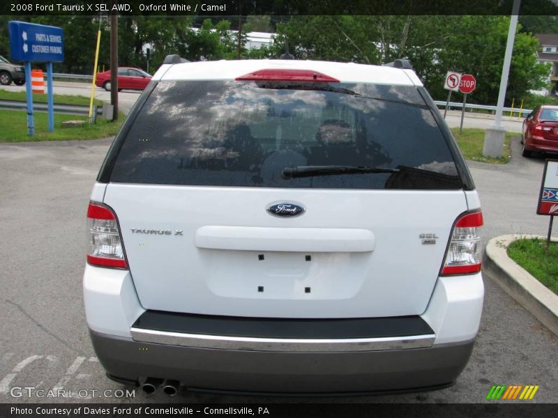 Oxford White / Camel 2008 Ford Taurus X SEL AWD