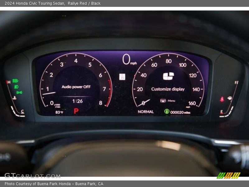  2024 Civic Touring Sedan Touring Sedan Gauges