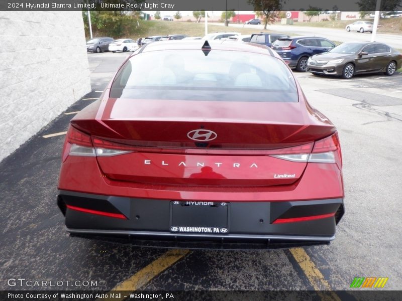Ultimate Red / Light Gray 2024 Hyundai Elantra Limited