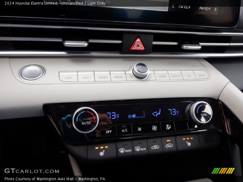 Controls of 2024 Elantra Limited