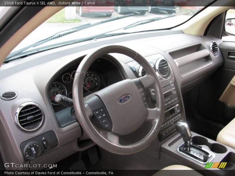 Oxford White / Camel 2008 Ford Taurus X SEL AWD