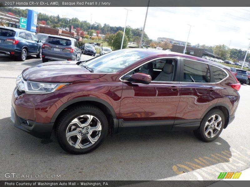 Basque Red Pearl II / Ivory 2017 Honda CR-V EX-L AWD