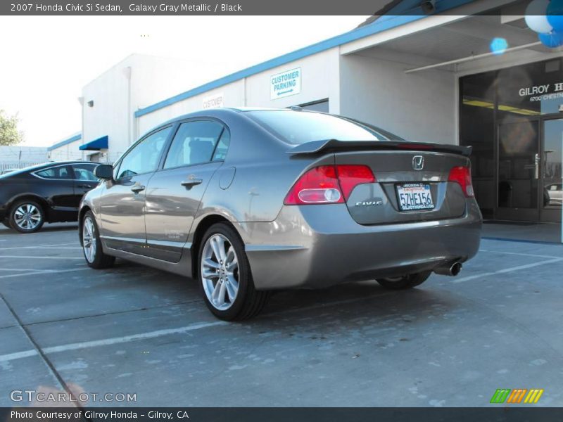 Galaxy Gray Metallic / Black 2007 Honda Civic Si Sedan