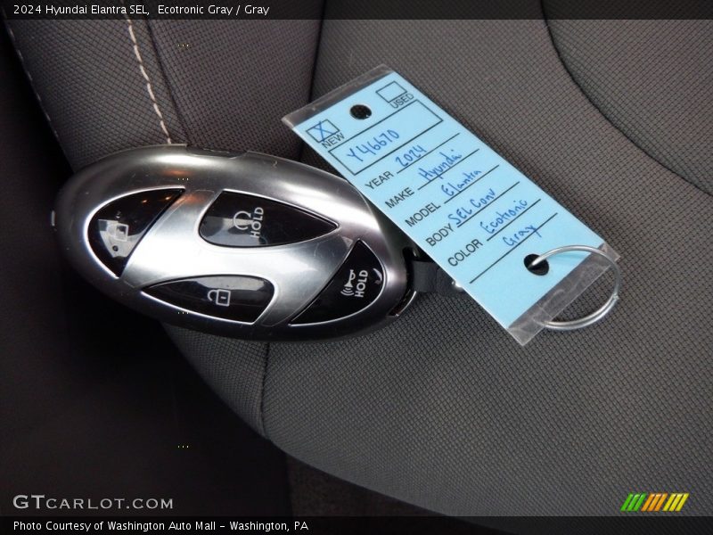 Ecotronic Gray / Gray 2024 Hyundai Elantra SEL