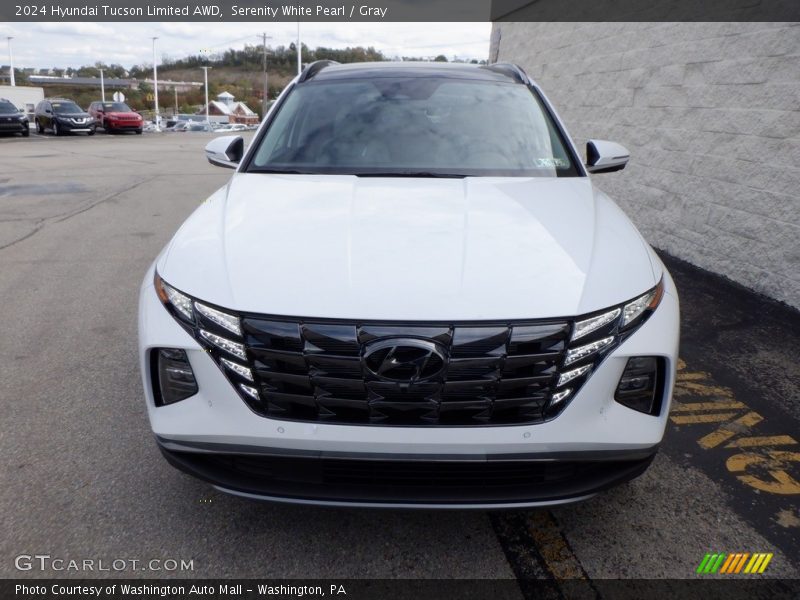 Serenity White Pearl / Gray 2024 Hyundai Tucson Limited AWD