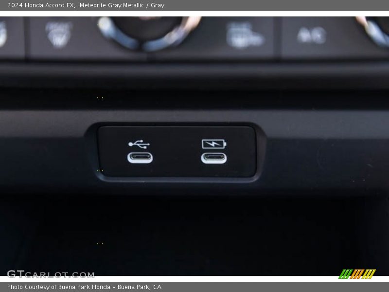 Meteorite Gray Metallic / Gray 2024 Honda Accord EX