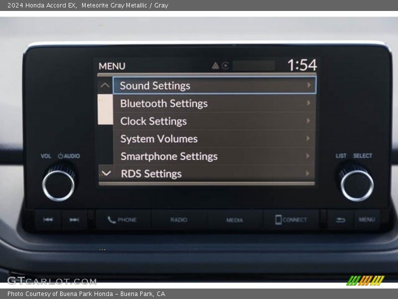 Meteorite Gray Metallic / Gray 2024 Honda Accord EX