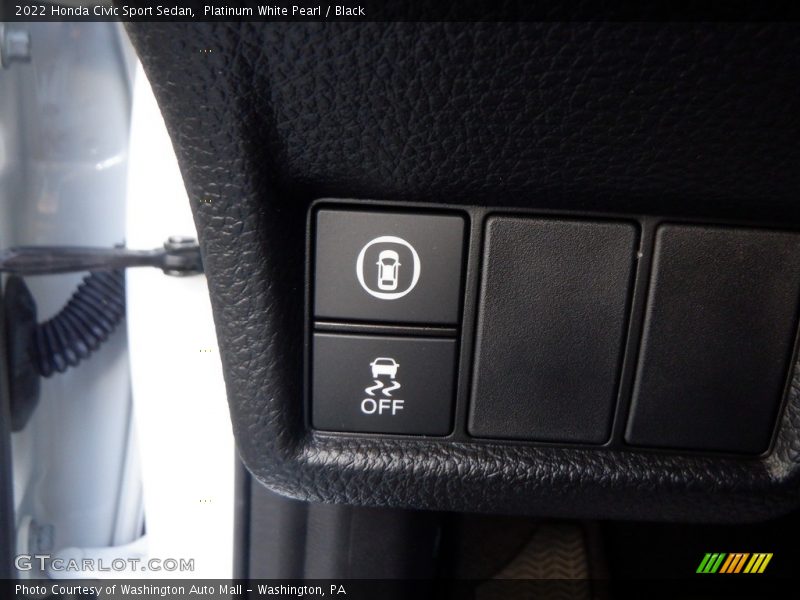 Platinum White Pearl / Black 2022 Honda Civic Sport Sedan
