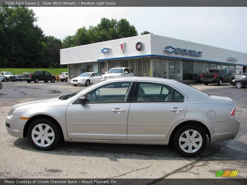 Silver Birch Metallic / Medium Light Stone 2008 Ford Fusion S
