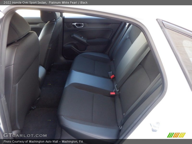 Platinum White Pearl / Black 2022 Honda Civic Sport Sedan
