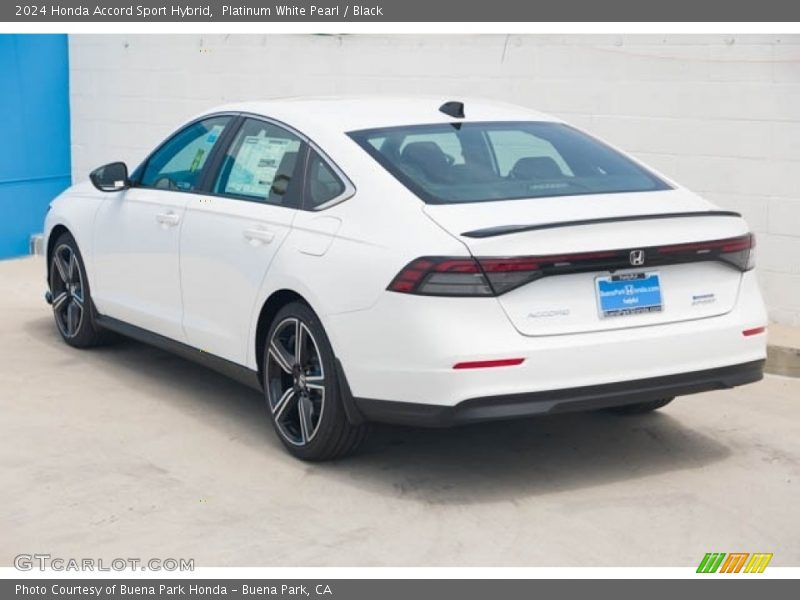 Platinum White Pearl / Black 2024 Honda Accord Sport Hybrid