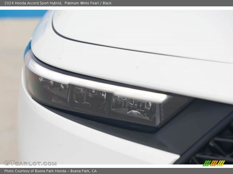 Platinum White Pearl / Black 2024 Honda Accord Sport Hybrid