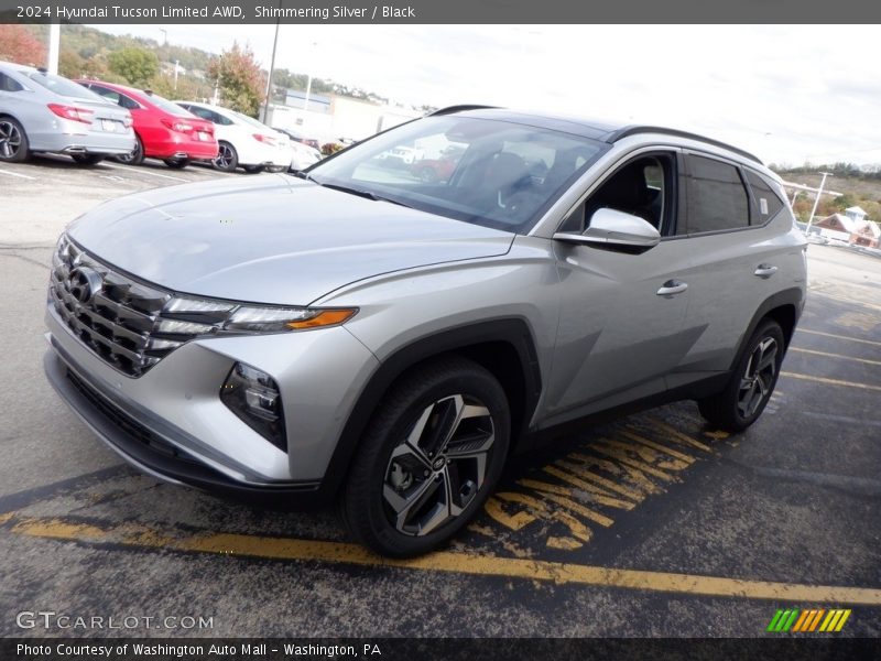 Shimmering Silver / Black 2024 Hyundai Tucson Limited AWD