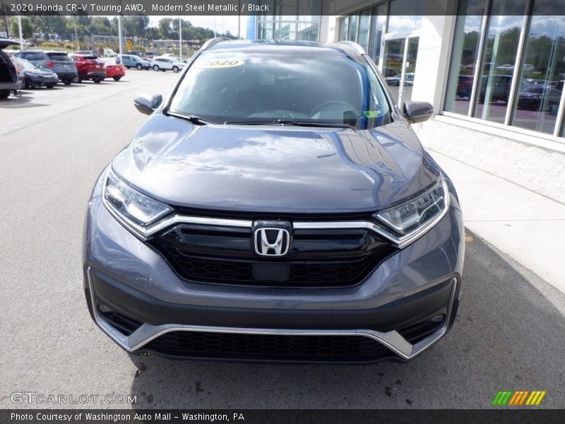 Modern Steel Metallic / Black 2020 Honda CR-V Touring AWD
