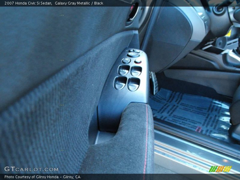 Galaxy Gray Metallic / Black 2007 Honda Civic Si Sedan