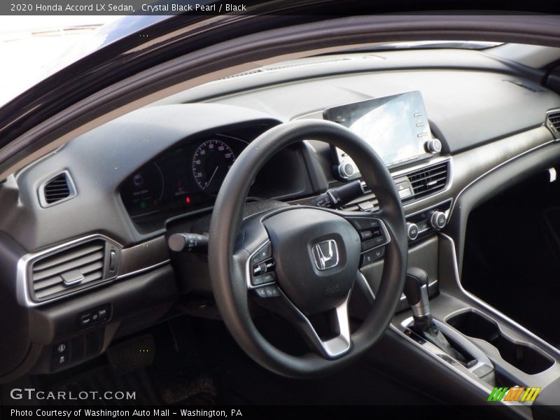 Crystal Black Pearl / Black 2020 Honda Accord LX Sedan