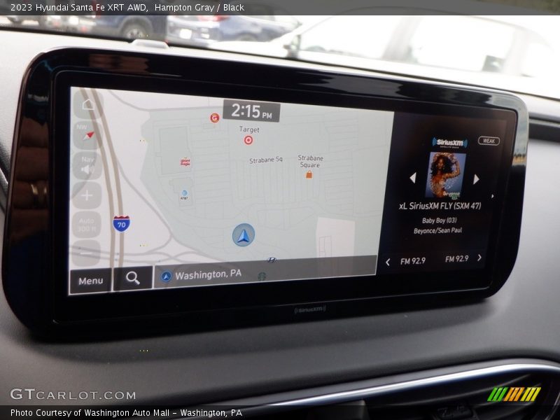 Navigation of 2023 Santa Fe XRT AWD