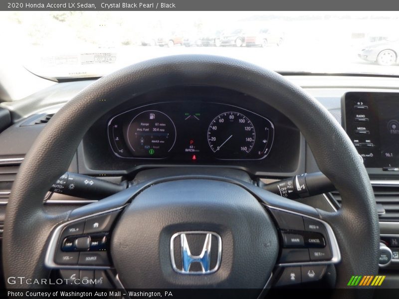 Crystal Black Pearl / Black 2020 Honda Accord LX Sedan
