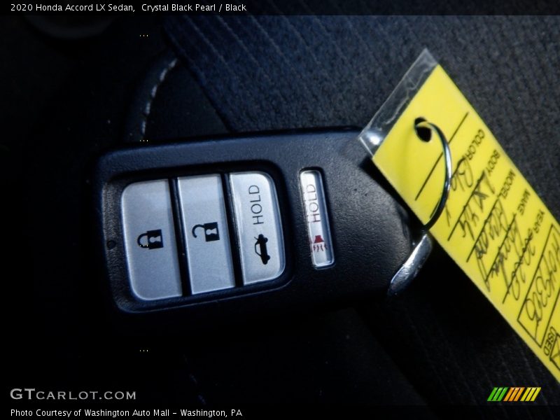 Crystal Black Pearl / Black 2020 Honda Accord LX Sedan