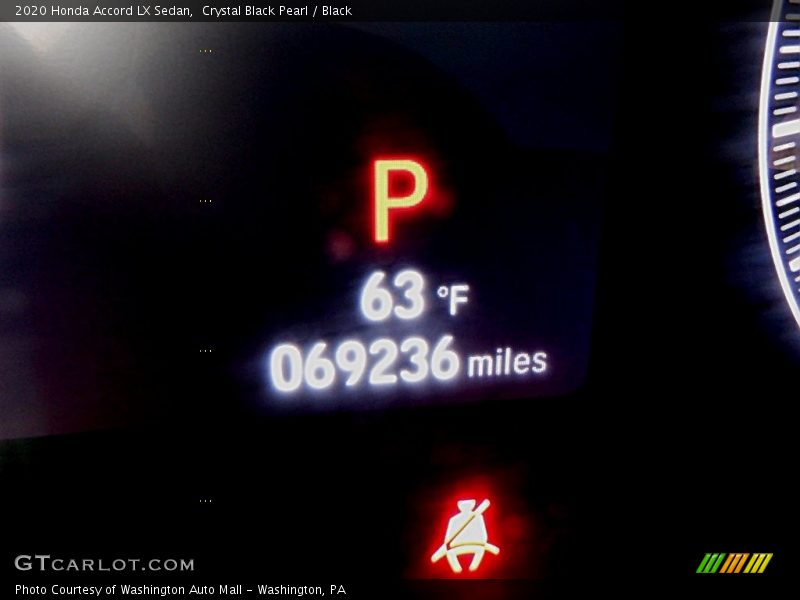 Crystal Black Pearl / Black 2020 Honda Accord LX Sedan