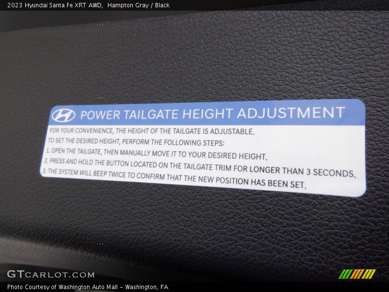 Hampton Gray / Black 2023 Hyundai Santa Fe XRT AWD