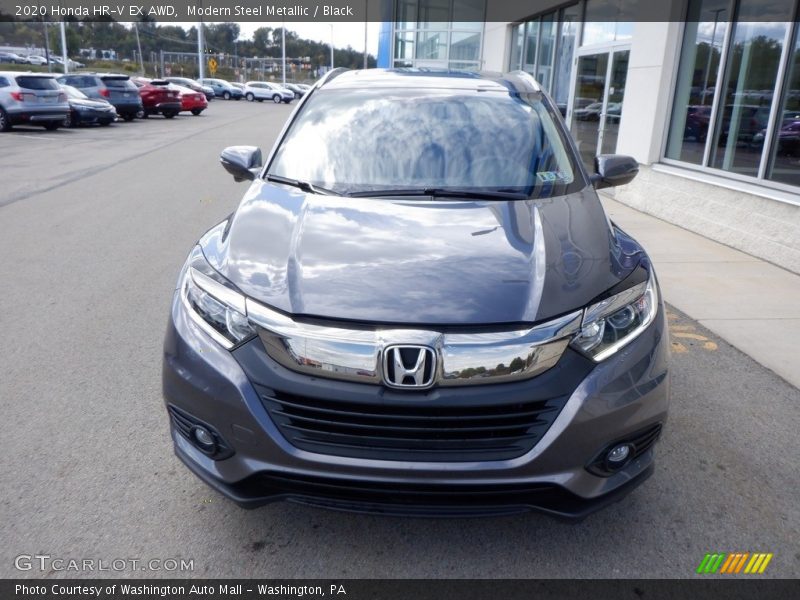 Modern Steel Metallic / Black 2020 Honda HR-V EX AWD