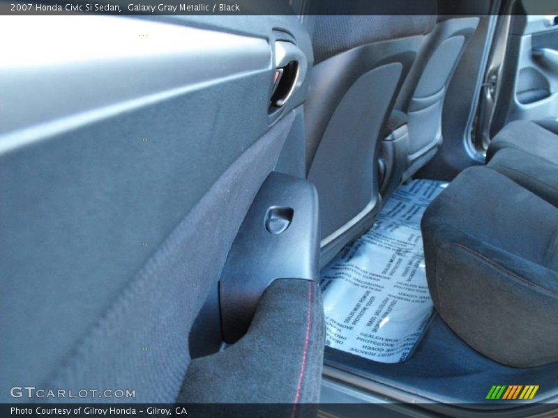 Galaxy Gray Metallic / Black 2007 Honda Civic Si Sedan