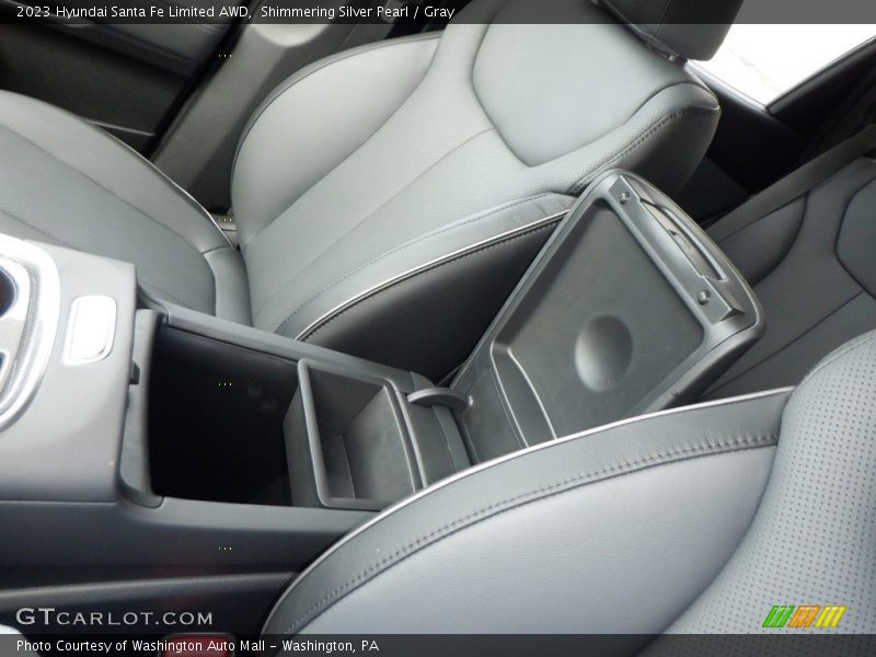 Shimmering Silver Pearl / Gray 2023 Hyundai Santa Fe Limited AWD