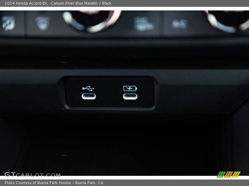 Canyon River Blue Metallic / Black 2024 Honda Accord EX