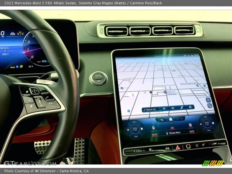 Navigation of 2022 S 580 4Matic Sedan