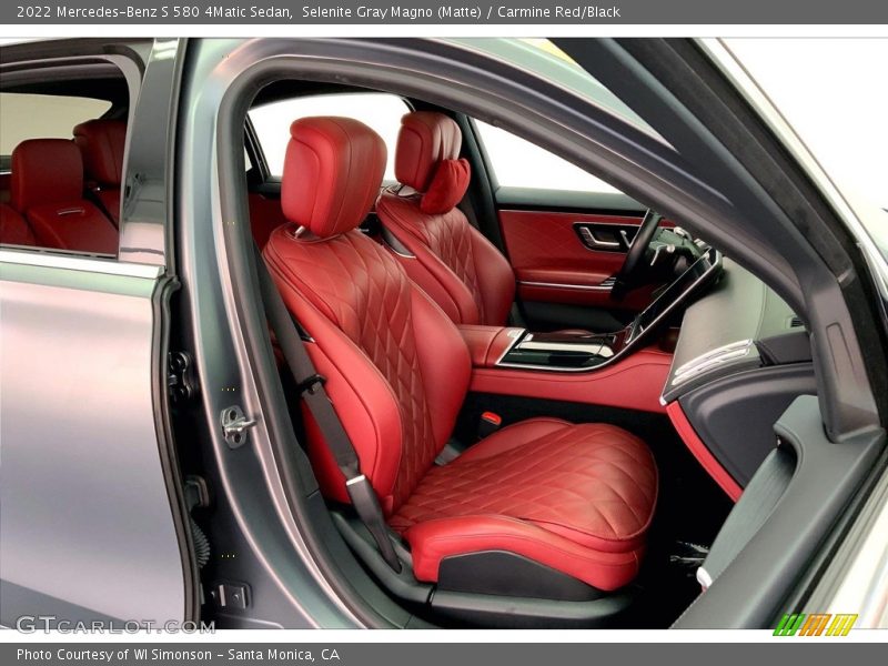  2022 S 580 4Matic Sedan Carmine Red/Black Interior
