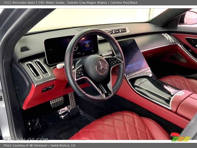 Front Seat of 2022 S 580 4Matic Sedan