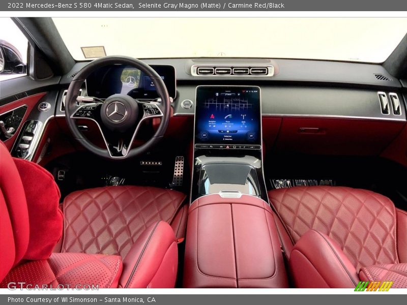 Carmine Red/Black Interior - 2022 S 580 4Matic Sedan 