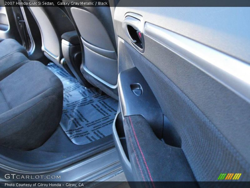 Galaxy Gray Metallic / Black 2007 Honda Civic Si Sedan