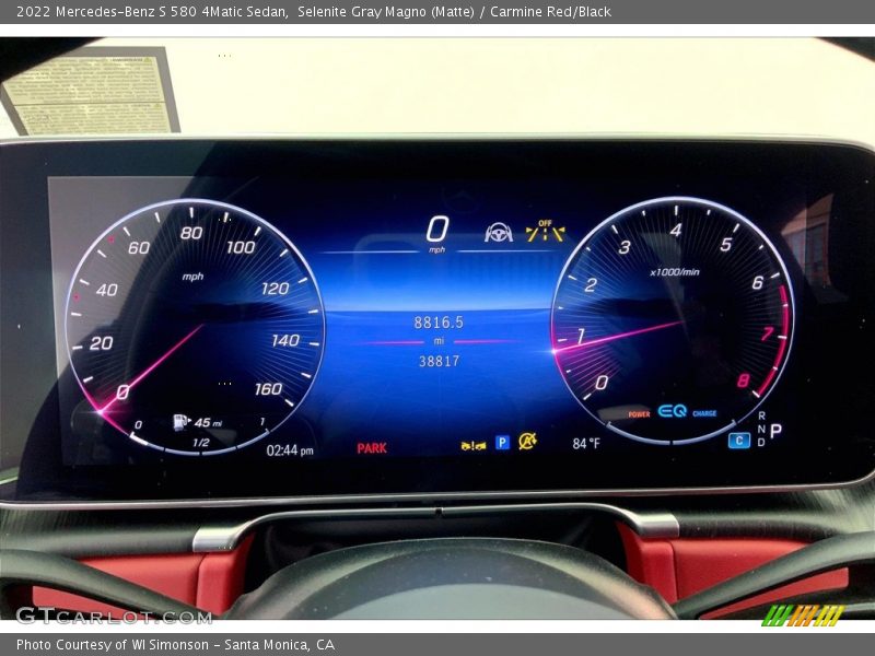  2022 S 580 4Matic Sedan 580 4Matic Sedan Gauges