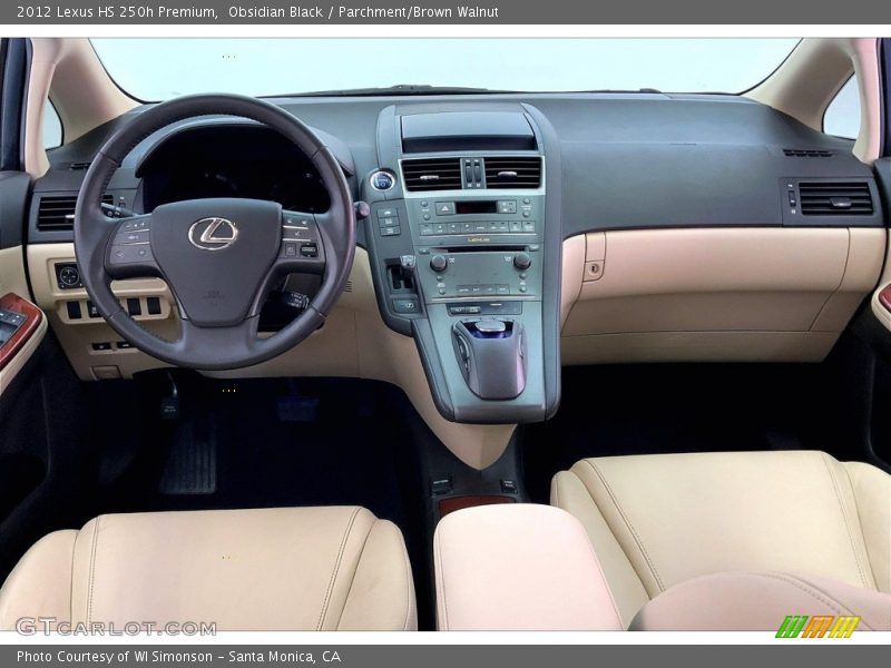Dashboard of 2012 HS 250h Premium